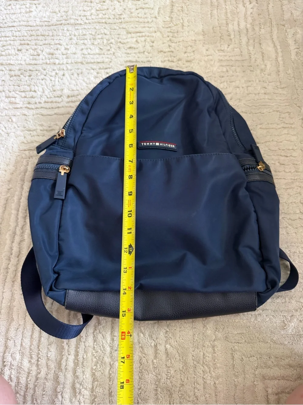 Tommy Hilfiger Navy Blue Nylon Backpack
